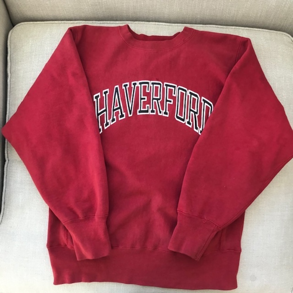 Vintage 1980s Haverford College Champion crew neck - Picture 3 of 11
